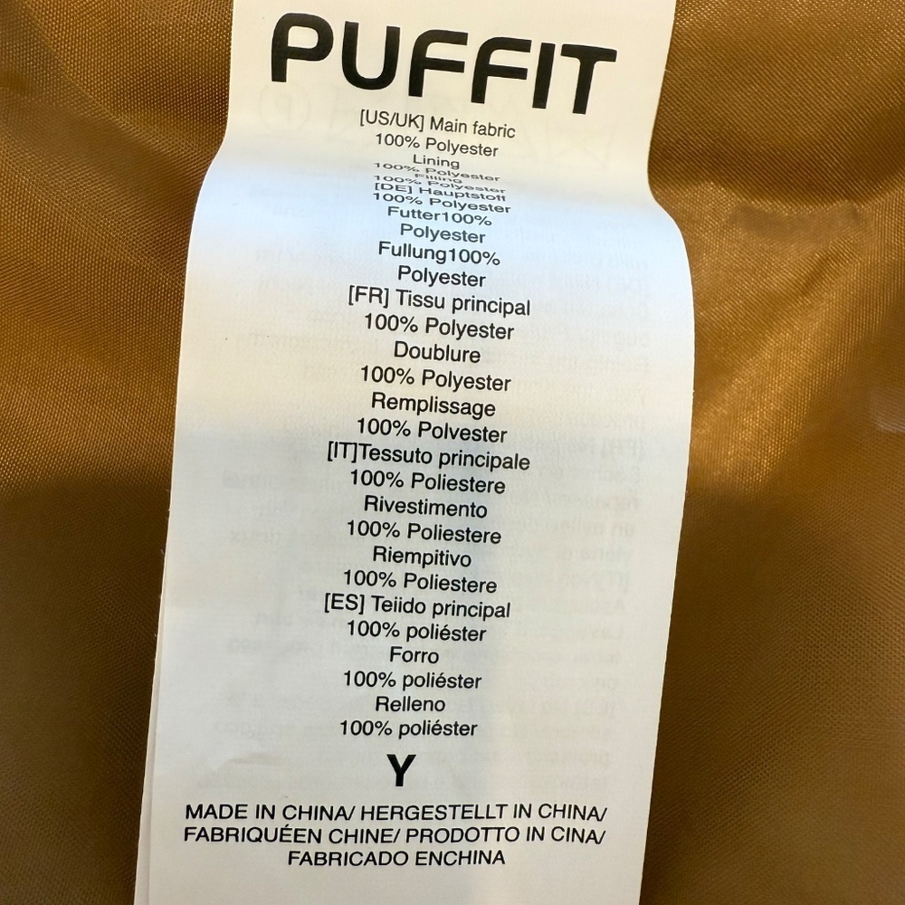 Puffit Hooded Puffer Jacket With Large Pockets. NWT. - Picture 10 of 11